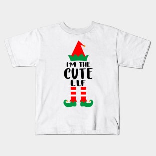 I'm The Nurse Cute Elf Family Matching Group Christmas Costume Outfit Pajama Funny Gift Kids T-Shirt